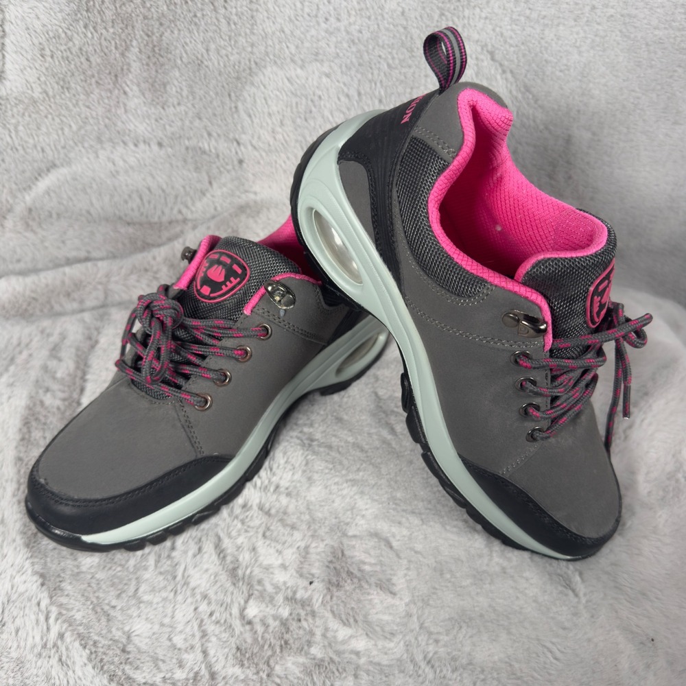 Comfortsoft Women's Gray Pink Athletic Shoes Sneakers Size 7.5‎ Comfort Fit